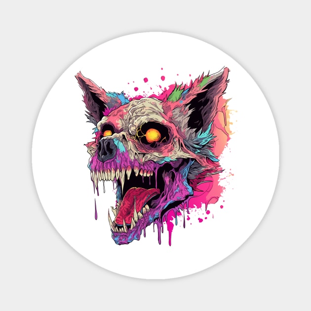 zombie dog Magnet by piratesnow